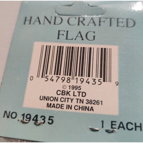 Vtg 1995 CBK Ltd Handcrafted Decorative Outdoor House Flag Santa Claus 27.5x40" - Picture 4 of 8